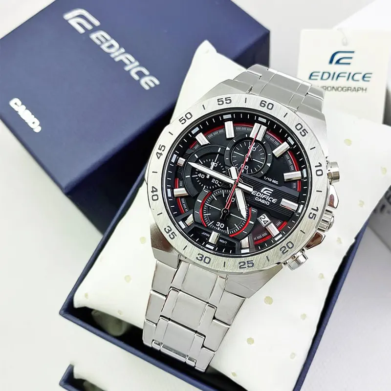 Casio Edifice Men’s Watch Chronograph Silver-tone | EFR-564D-1AV